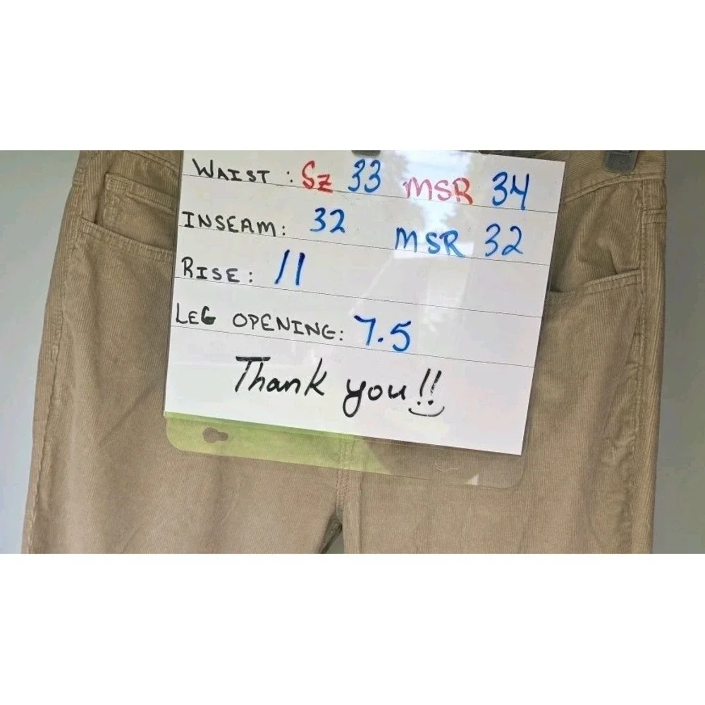 banana republic Traveler Corduroy Pant 33x32 Msr34Light Outdoor Gorpcore Classic